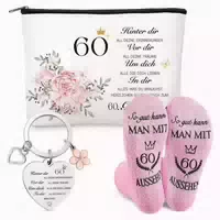 Geburtstagsgeschenk Set für Frauen 60 Jahre Kosmetiktasche S 1 st