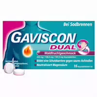 Gaviscon Dual Kautabletten mit Zweifachwirkung gegen Sodbrennen