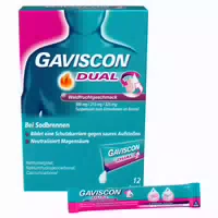 Gaviscon Dual Kautabletten Waldfrucht mit Zweifachwirkung gegen Sodbrennen