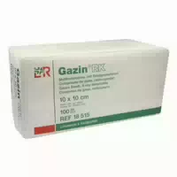Gazin Kompressen 10x10cm 16fach Unsteril mit Röntgenkontrast