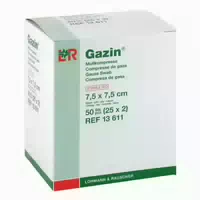 Gazin Kompressen 7,5x7,5cm 8fach Steril