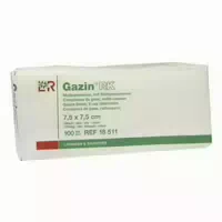 Gazin Kompressen 7,5x7,5cm 12fach Unsteril mit Rk