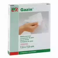 Gazin Kompressen 7,5x7,5cm 8fach Steril