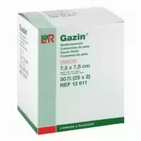 Gazin Kompressen 7,5x7,5cm 8fach Steril