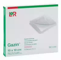 Gazin Mullkomp 10x10 cm Steril 8fach