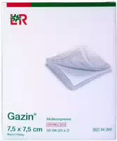 Gazin Mullkomp 7,5x7,5 cm Steril 8fach