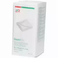 Gazin Mullkompresse 10 Cm X 10 Cm Unsteril 16 Lagig