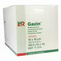 Gazin Mullkompresse 12fach 10x10cm Steril