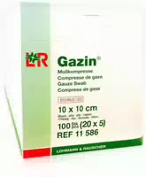 Gazin Kompressen 10 X 10 cm 8fach Steril 20 X 5 Kompressen