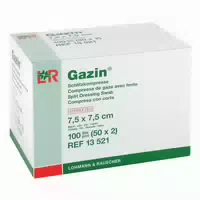 Gazin Schlitzkompressen 7,5x7,5cm 8fach Steril