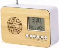Radiowecker Bamboo mit Temperaturanzeige 1 Stück