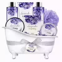 Geschenkset 8tlg Lavendel Geschenkkorb Pflegeset Lavendel&#x 1 st