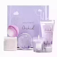 Geschenkset Orchideenduft Duftkerze Handcreme Badebombe Orch 1 st