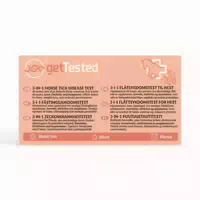 Gettested 3 in 1 Pferde Zeckenkrankheiten Test