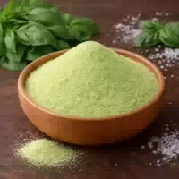 Basilikum Salz Frisch Lecker Natürliches Salz mit Gemahlenen Basilikumblättern Kaufen Basil Salt Beutel