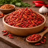 Chilischoten Feuerscharf Getrocknet Sehr Scharf für Küche und Würze Dried Hot Chili Peppers Beutel