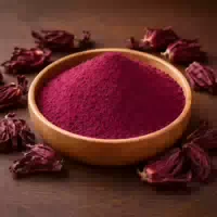 Hibiskusblüten Gemahlen, Hibiscus Powder, Fruchtig Säuerliches Pulver für Getränke und Küche Hibiscus Powder Beutel