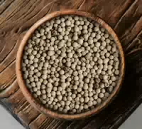 Pfeffer Weiß Ganz, White Pepper Whole Feine Würzige Pfefferkörner für Saucen, Suppen und Feine Küche White Peppercorns Beutel