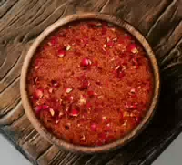 Rosenharissa, Spicy Gewürz mit Essbaren Rosen für Orientalische Küche Rose Harissa Spice Insider Glas Style 200 ml