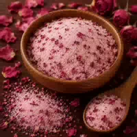Rosensalz, das Aromatische Highlight für Deine Küche Feine Würze mit Blütennote für Besondere Gerichte Rose Petal Salt Beutel