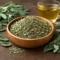 Salbeitee, Fein Ausgewählte Salbeiblätter Getrocknet und Geschnitten Kräutertee für Aromatischen Genuss Sage Tea Insider Glas Style 200 ml