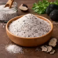 Schwarzes Trüffelsalz, Fleur De Sel mit Trüffel, Feines Gourmetsalz Black Truffle Salt Insider Glas Style 200 ml