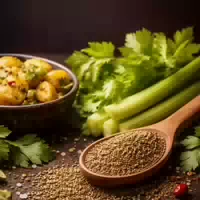 Sellerie Saat Selleriekörner Selleriesamen Kaufen Aromatisches Gewürz Vielseitig Verwendbar Celery Seeds Beutel