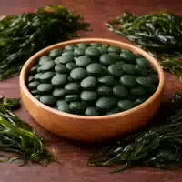 Spirulina Tabs Grün, Spirulina Presslinge für Lebensmittel und Ernährung Spirulina Tablets Beutel