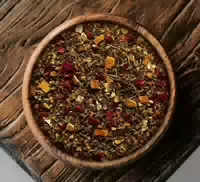 Verführerische Long Night Tea Lange Nacht Tee Kräuter und Früchtetee Fruchtig Blumig für Besondere Momente Long Night Herbal Fruit Tea Insider Glas Style 400 ml