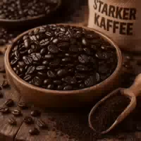 Verführerische Starke Kaffeebohnen Frisch Gerösteter Kaffee mit Intensivem Aroma Strong Coffee Beans Beutel