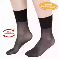 Deeel Basics 5er Set Feinsöckchen Strümpfe Einheitsgröße Mit Spezial Komfortbund 30 Den