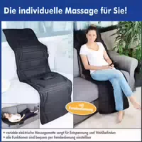 Deeel Basics Elektrische Massagematte Vario Massageauflage mit 5 Verschiedenen Modi