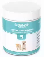 Hello Animal Dental Pulver für Hunde & Katzen | Natürliche Zahnpflege