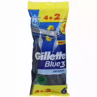 Blue3 Glatte Einwegrasierer 6stk