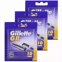 Gillette Gii Doppelklingen Rasierklingen für Klassische Gründliche Nassrasur Männer