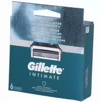 Gillette Intimate Rasierer Klingen, 6 Ersatzklingen 1 st