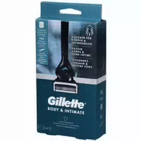 Gillette Intimate Rasierer Für Männer, 1 Rasierer, 2 Ersatzklingen