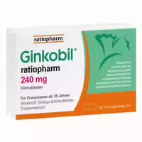 Ginkobil Ratiopharm 240mg Mit Ginkgo Biloba 120 St Filmtabletten