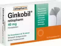 Ginkobil Ratiopharm 40 mg 30 st Filmtabletten