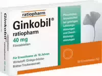 Ginkobil Ratiopharm 40 mg 60 st Filmtabletten