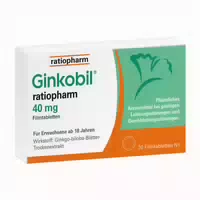 Ginkobil Ratiopharm 40mg Mit Ginkgo Biloba 30 St Filmtabletten