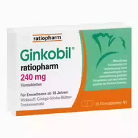 Ginkobil Ratiopharm 240mg mit Ginkgo Biloba 30 st Filmtabletten