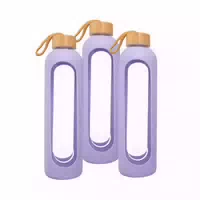 For You Glas Trinkflasche Dreierpack