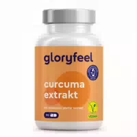 Gloryfeel Curcuma Extrakt 17000mg 95% Extrakt Schwarzer Pfeffer Piperin