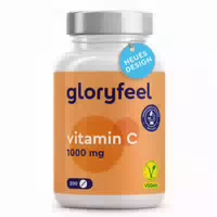 Gloryfeel Vitamin C 1 000mg Immun Support Hochdosiert 200 Vegane Tabletten 7 Monate