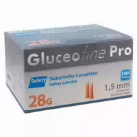 Gluceofine Pro Safety Sicherheits Lanzetten 28 G, 1,5 Mm