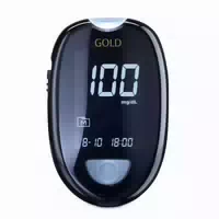 Gluco Check Gold Blutzuckermessgerät Set mg dl