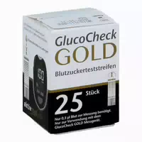 Glucocheck Gold Blutzuckerteststreifen 25 st