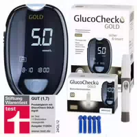 Glucocheck Gold Blutzuckermessgerät Mg Dl 60 Teststreifen