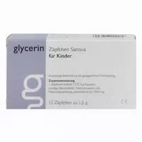 Glycerin Zäpfchen Sanova Mp für Kinder